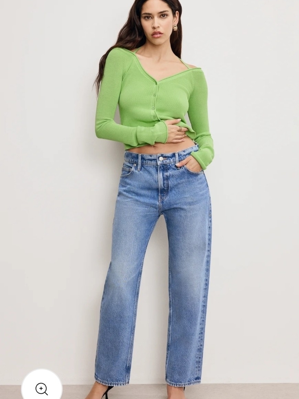 Good American By Anthropologie Good Standard Straight Jean Size 4 / 27 New